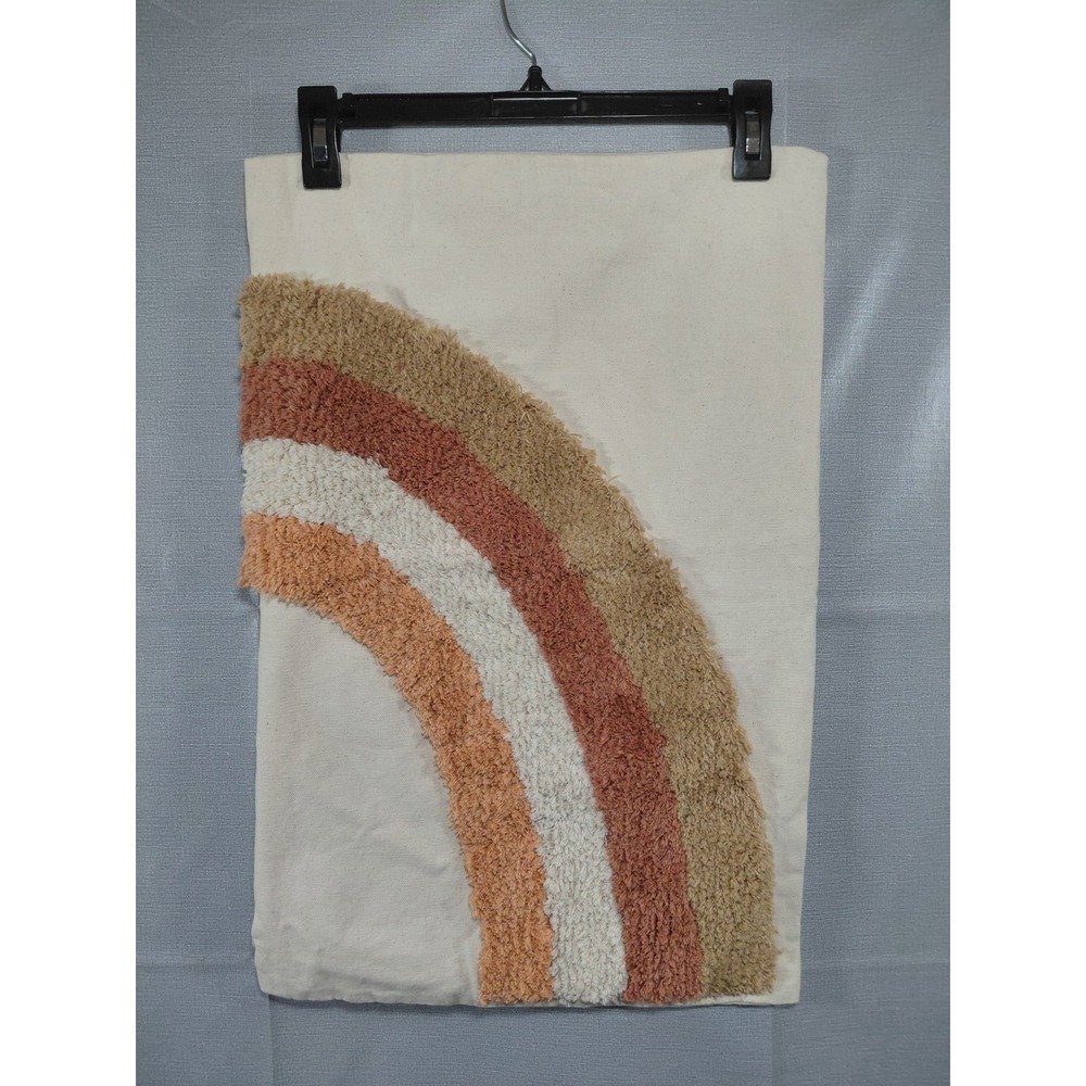 Beddys Rainbow Boho Pillow Cover Neutral 14.5" x 22"